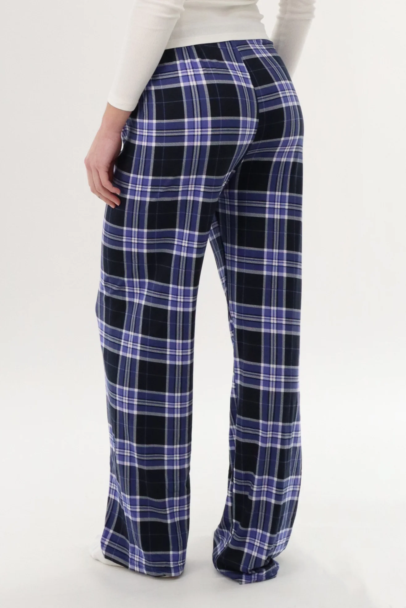 Canada Weather Gear Wide Leg Plaid Pajama Pants - Purple - Image 3