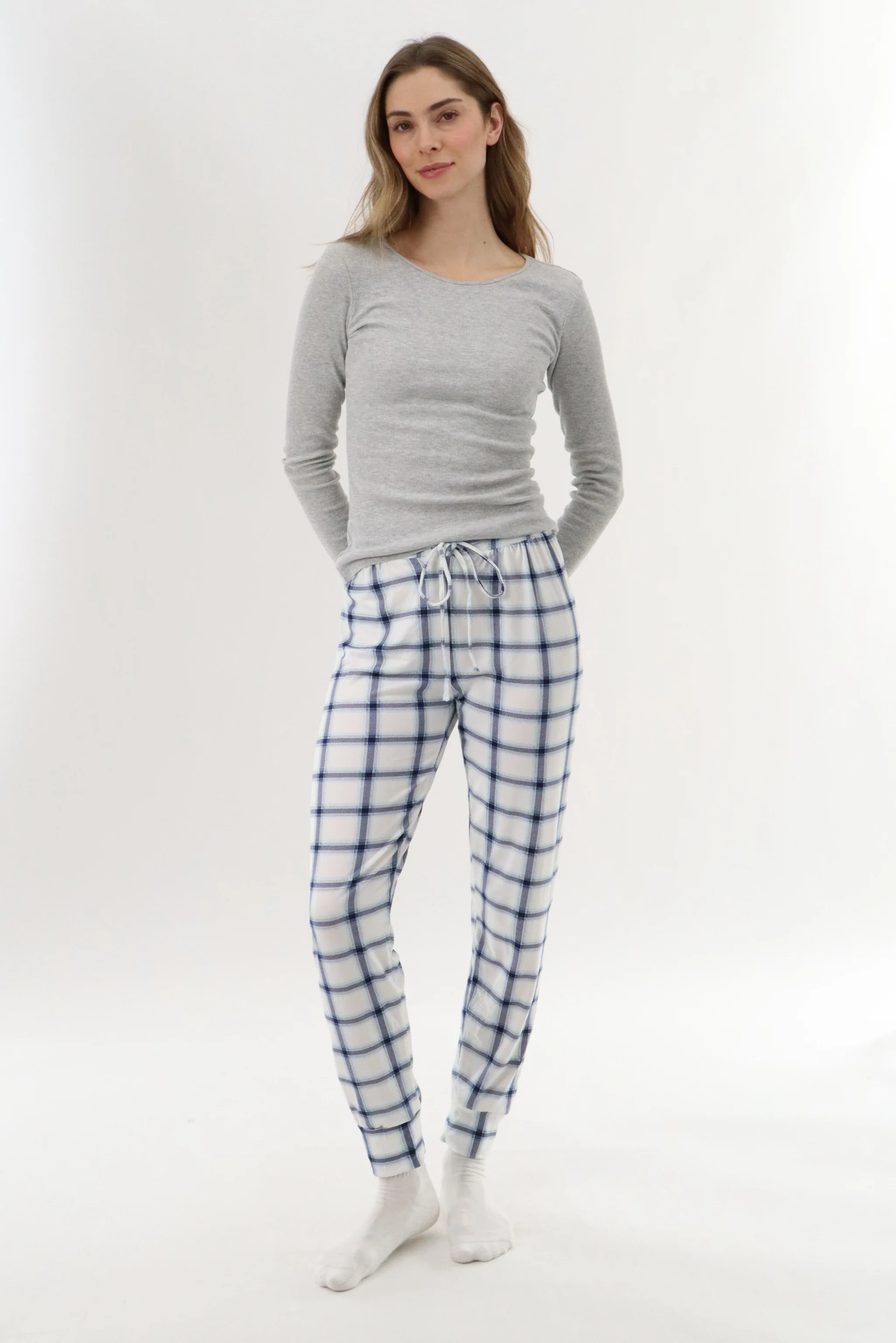 Canada Weather Gear Jogger Pajama Pants - White - Image 5