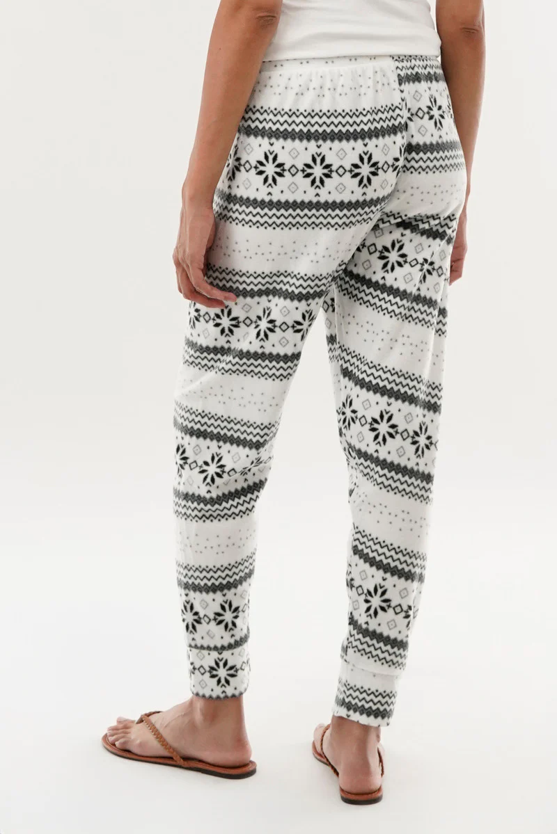 Canada Weather Gear Festive Print Pajama Pants - White - Image 3