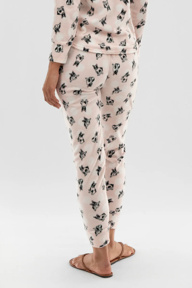 Canada Weather Gear Dog Print Pajama Pants - Blush - Image 3