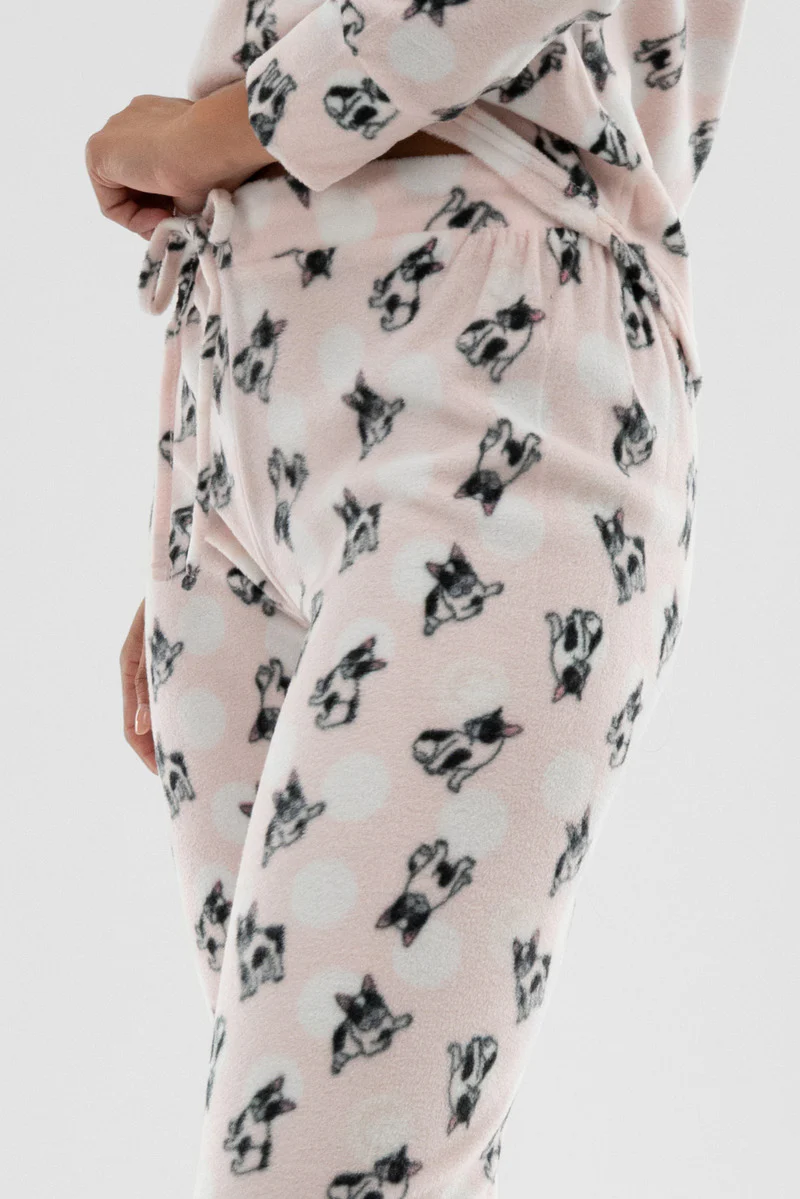 Canada Weather Gear Dog Print Pajama Pants - Blush - Image 4