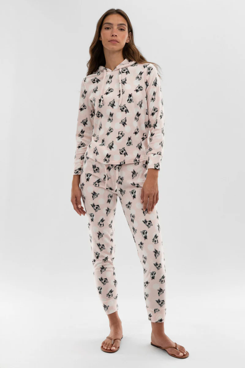 Canada Weather Gear Dog Print Pajama Pants - Blush - Image 5