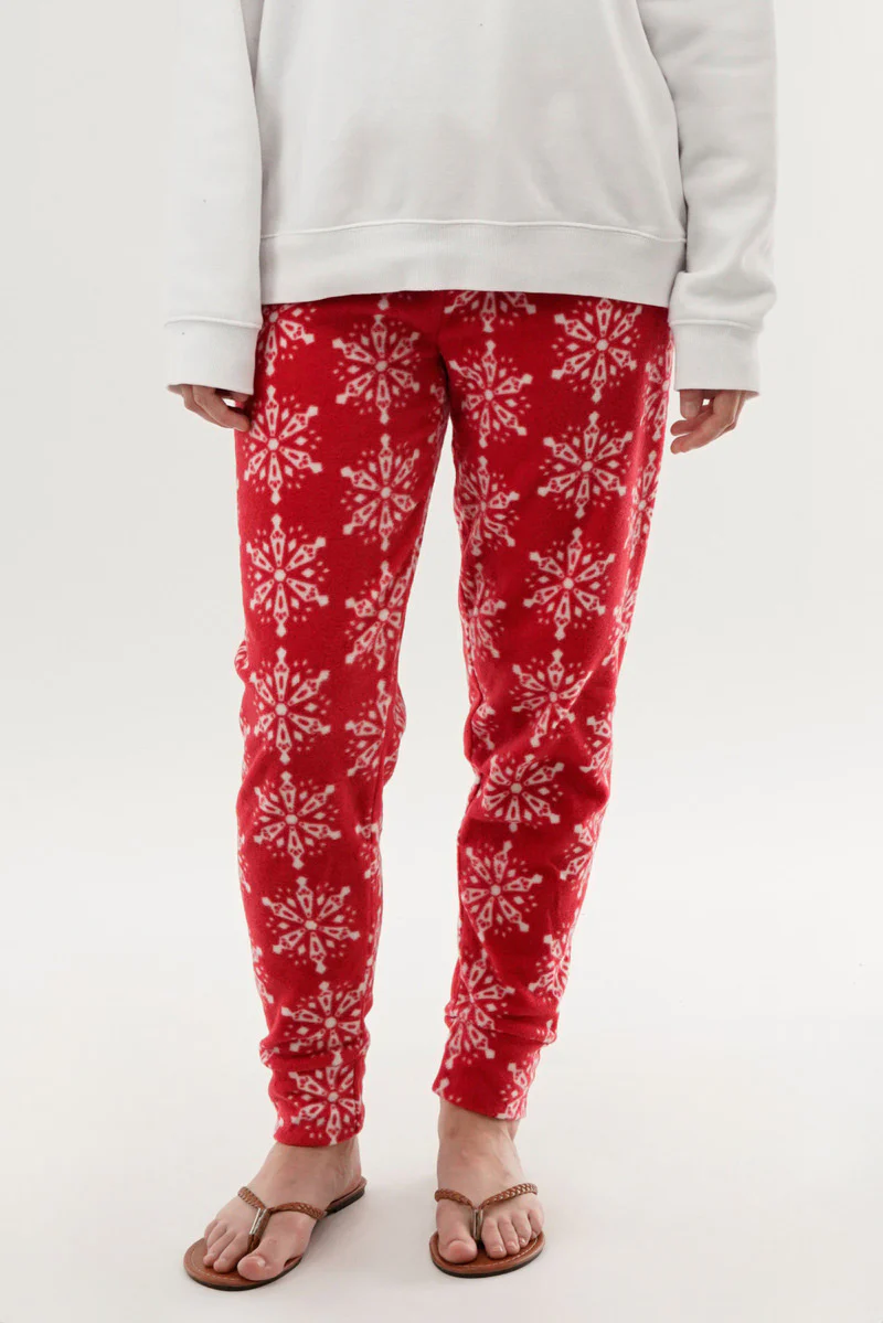 Canada Weather Gear Festive Print Pajama Pants - Red