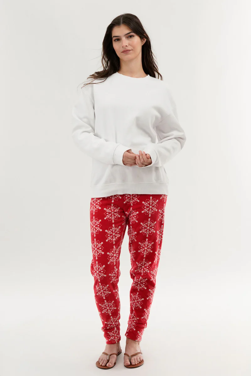 Canada Weather Gear Festive Print Pajama Pants - Red - Image 5