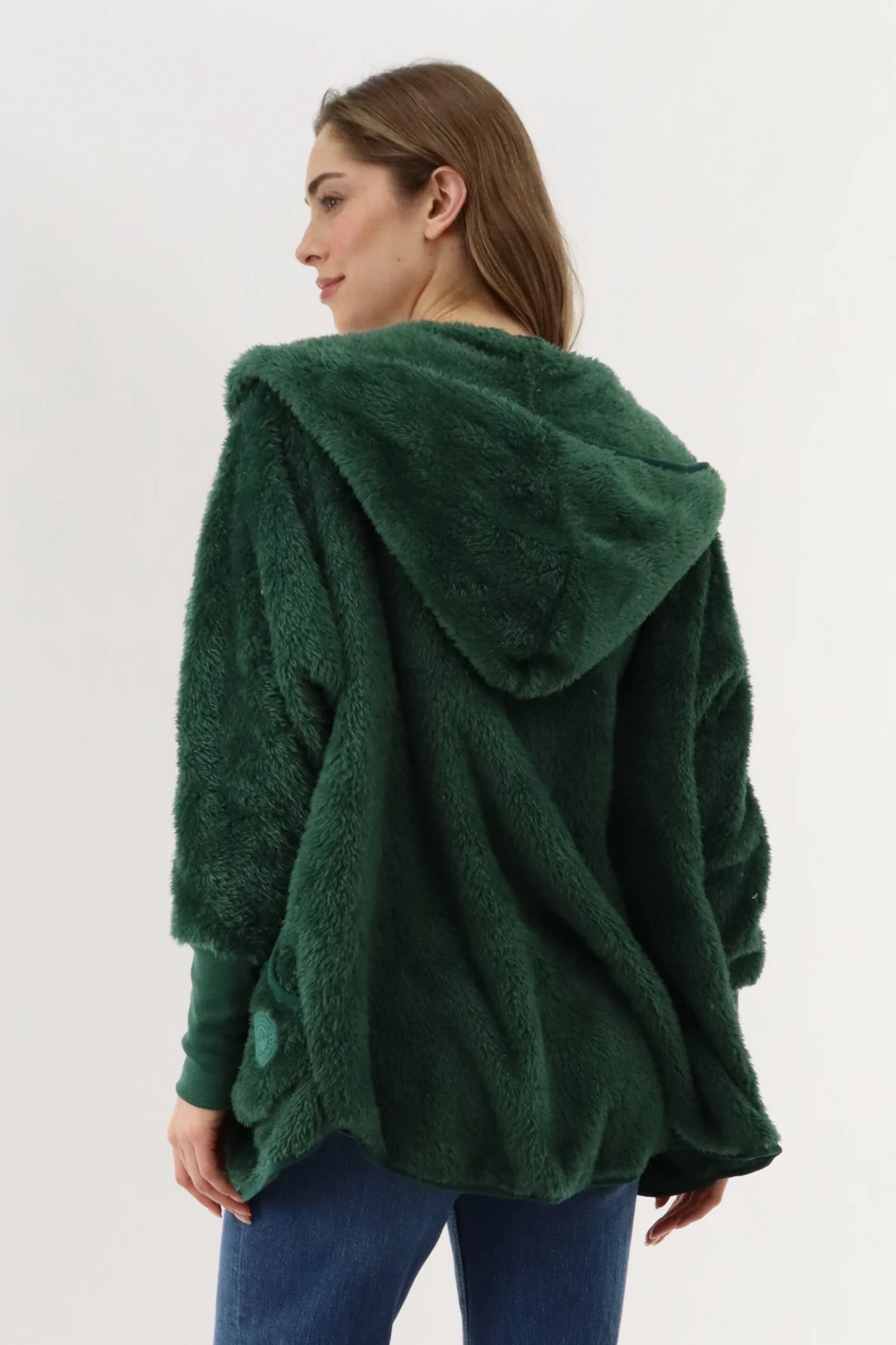 Canada Weather Gear Open Front Teddy Cardigan - Green - Image 3