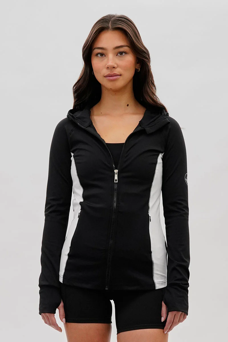 Canada Weather Gear Zip Up Yoga Lightweight Jacket - Black
