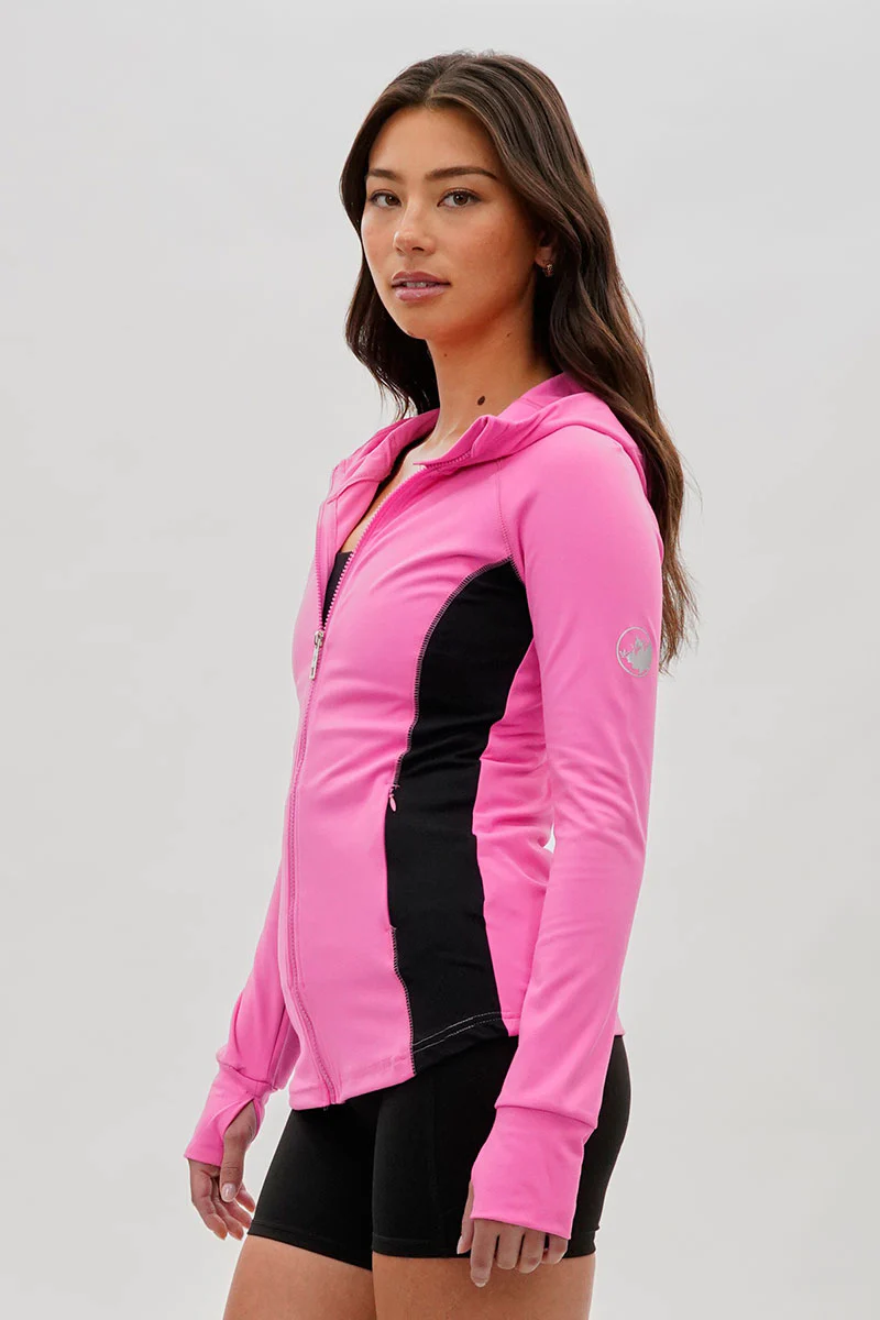 Canada Weather Gear Zip Up Yoga Lightweight Jacket - Pink - Image 2
