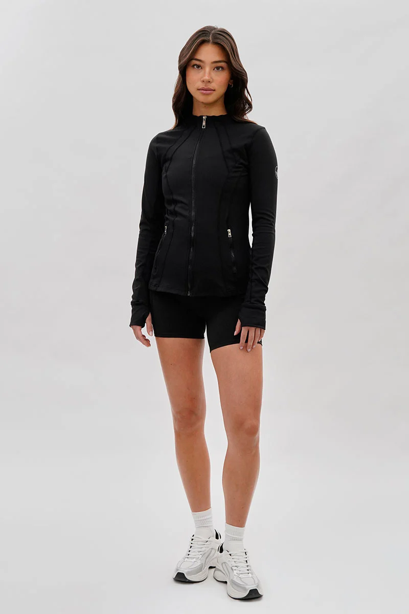 Canada Weather Gear Fitted Yoga Lightweight Jacket - Black - Image 5