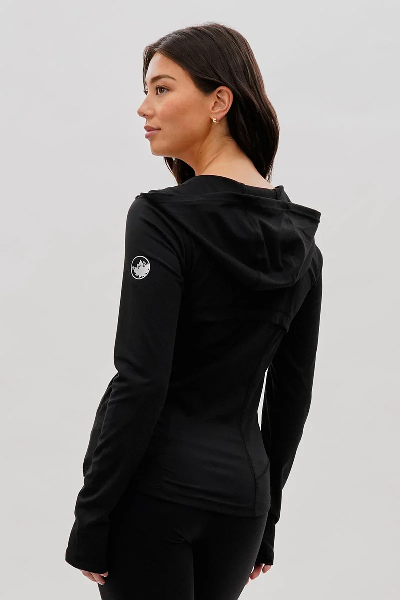 Canada Weather Gear Hooded Yoga Lightweight Jacket - Black - Image 3