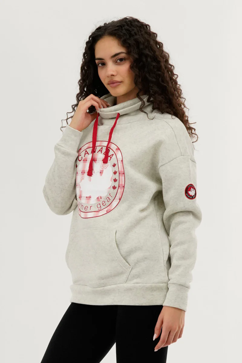 Canada Weather Gear Cowl Neck Sweatshirt - Cream - Image 2