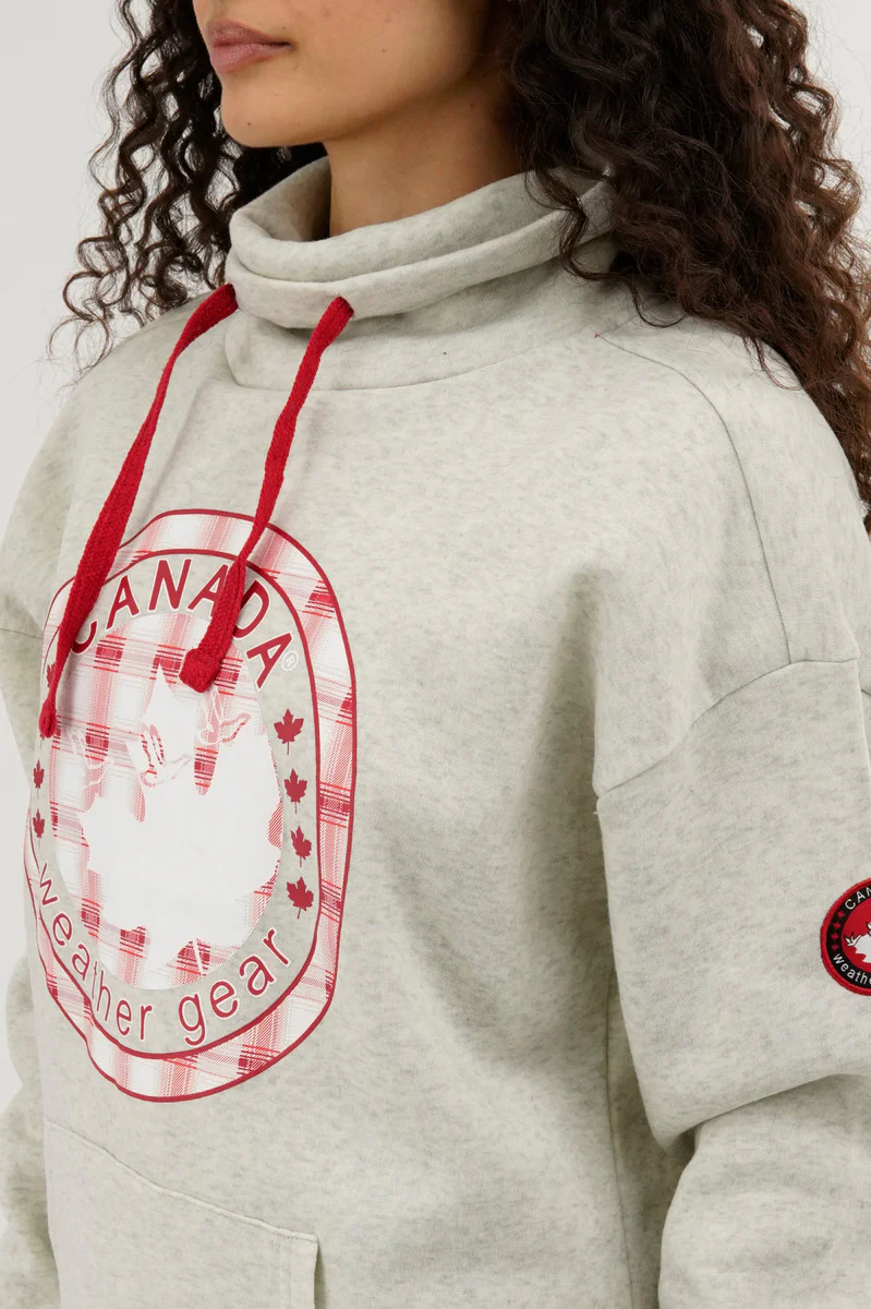 Canada Weather Gear Cowl Neck Sweatshirt - Cream - Image 4