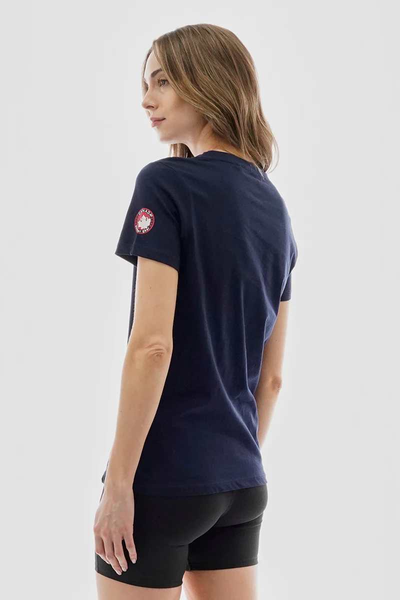 Canada Weather Gear Chest Logo Print Tee - Navy - Image 3