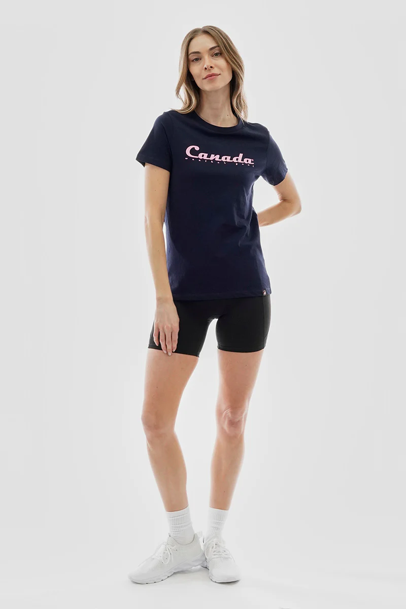 Canada Weather Gear Chest Logo Print Tee - Navy - Image 5