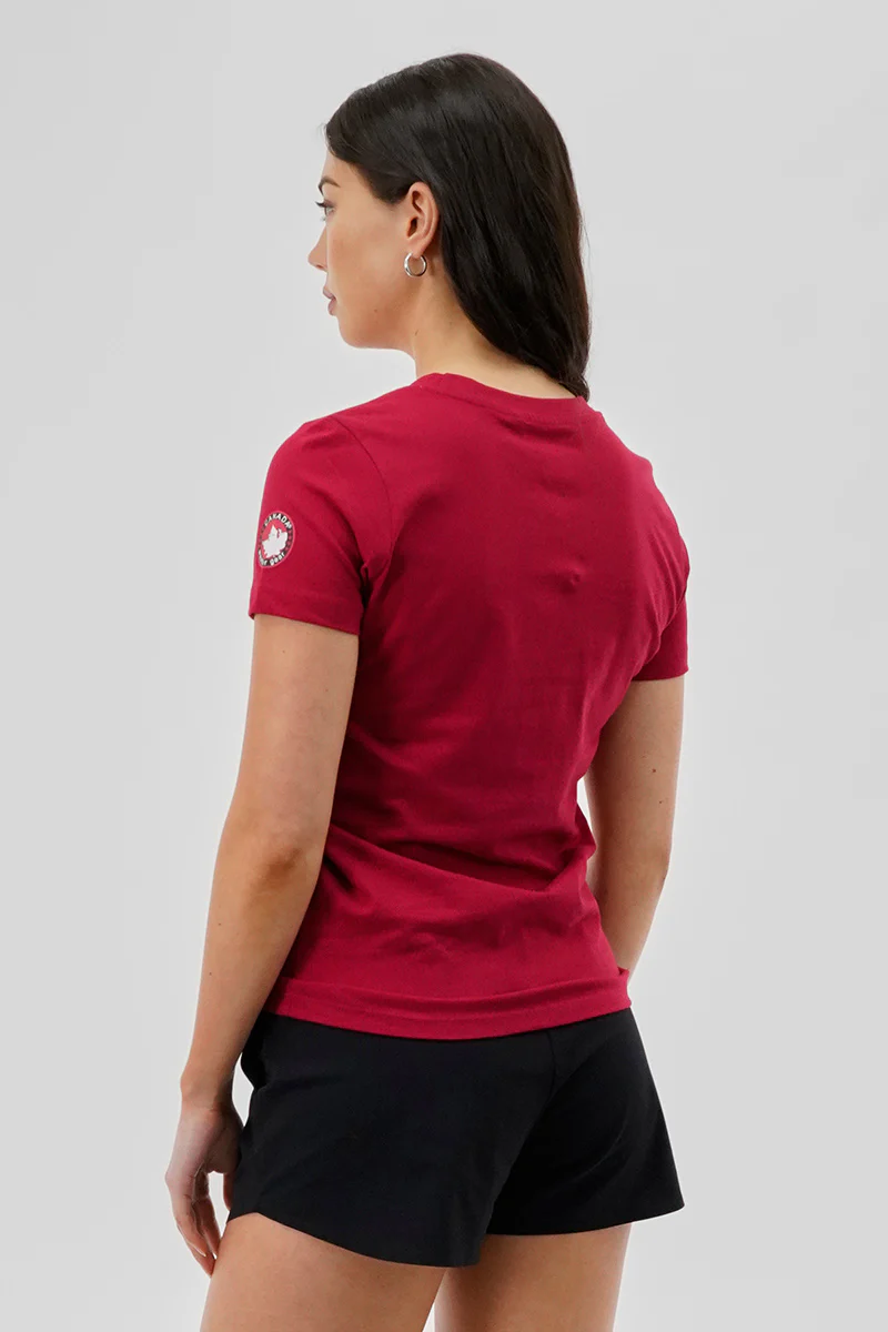 Canada Weather Gear Chest Logo Print Tee - Red - Image 3