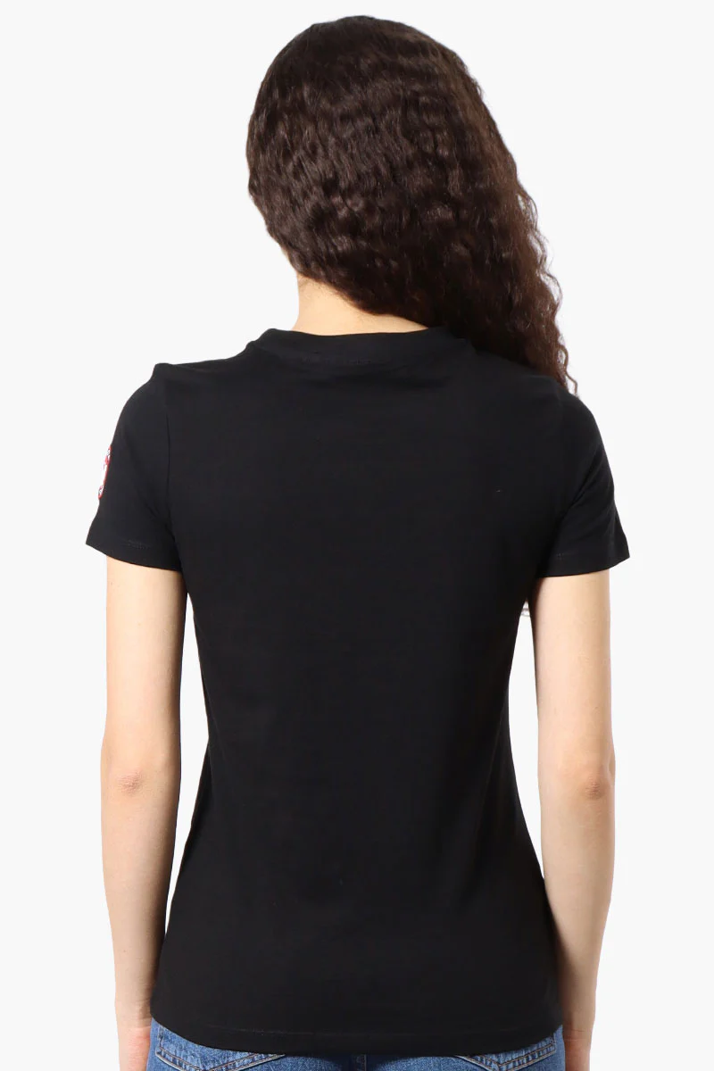 Canada Weather Gear Heart Mountain Print Tee - Black - Image 3