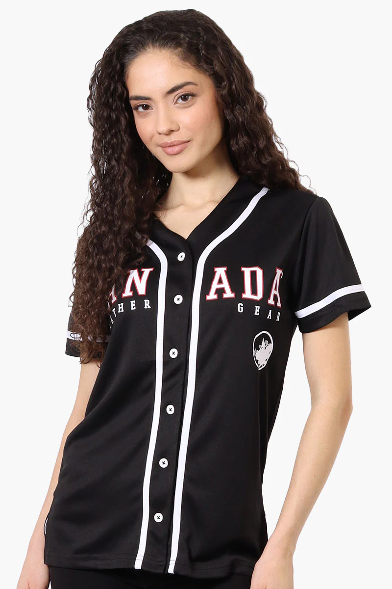 Canada Weather Gear Chest Logo Baseball Tee - Black