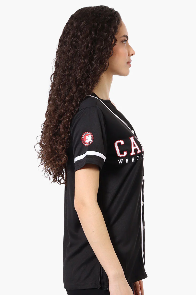 Canada Weather Gear Chest Logo Baseball Tee - Black - Image 2