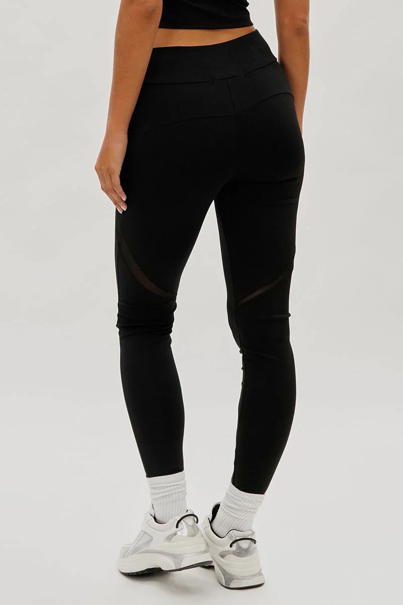 Super Triple Goose High Waisted Leggings - Black - Image 3