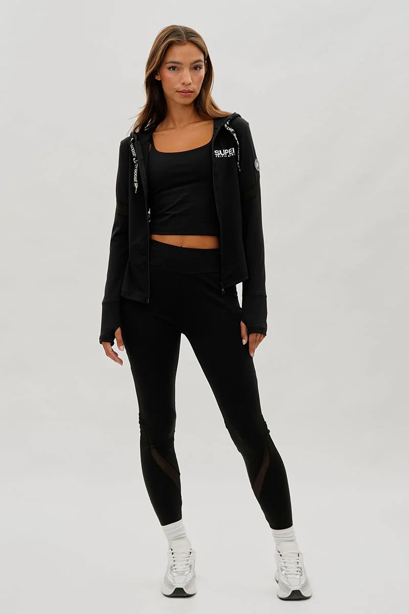 Super Triple Goose High Waisted Leggings - Black - Image 5
