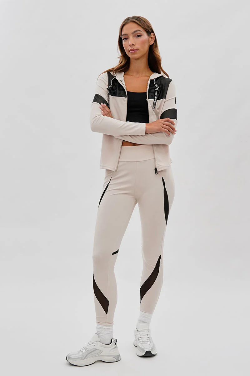 Super Triple Goose High Waisted Leggings - Beige - Image 5