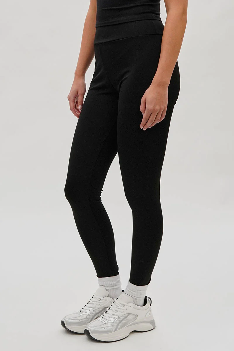 Super Triple Goose High Waisted Active Leggins - Black - Image 2