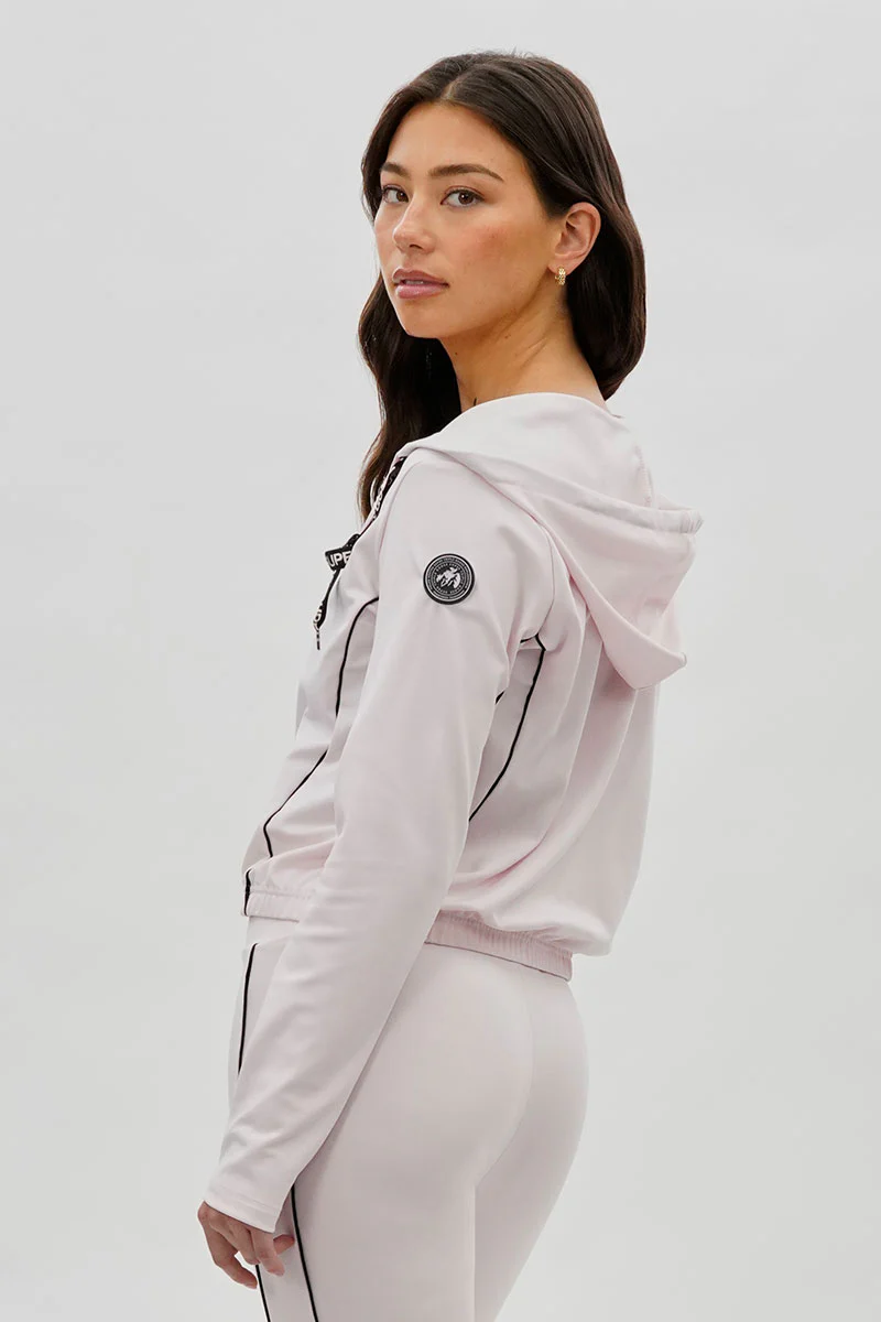 Super Triple Goose Cropped Active Hoodie - Blush - Image 3
