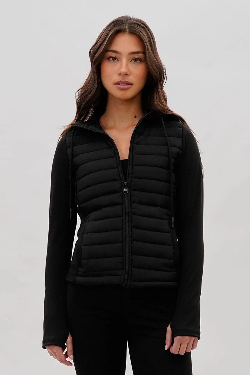 Super Triple Goose Puffer Active Lightweight Jacket - Black