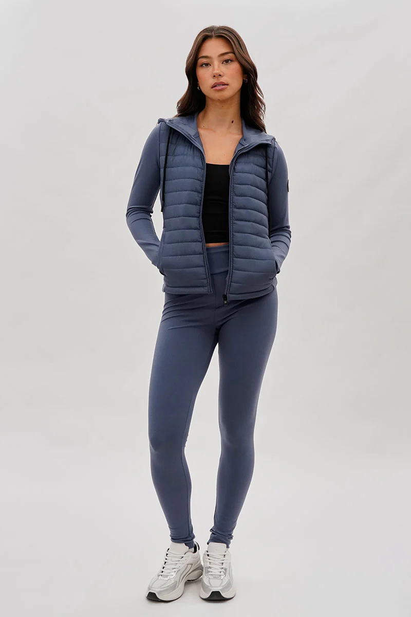 Super Triple Goose Puffer Active Lightweight Jacket - Grey - Image 5