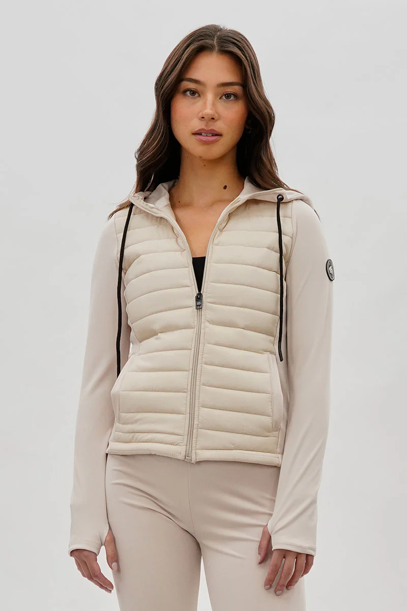 Super Triple Goose Puffer Active Lightweight Jacket - Ivory