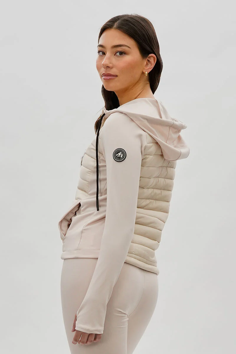Super Triple Goose Puffer Active Lightweight Jacket - Ivory - Image 3