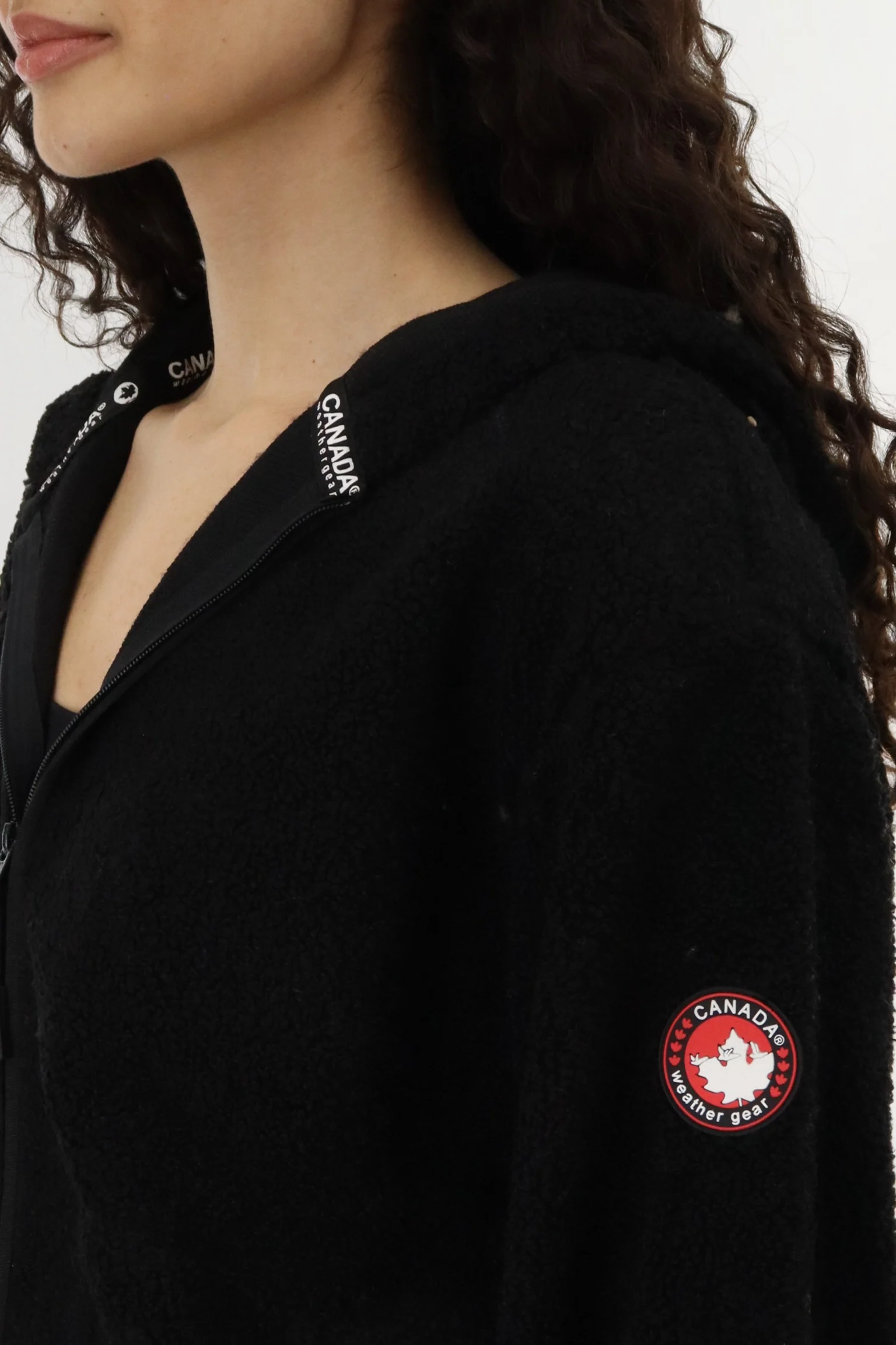 Canada Weather Gear Wide Sleeve Zip Up Hoodie - Black - Image 4
