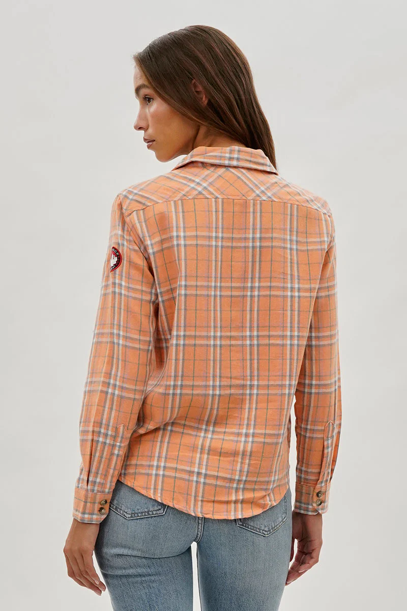 Canada Weather Gear Plaid Button Up Shirt - Peach - Image 3