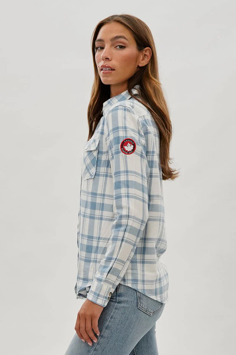 Canada Weather Gear Plaid Button Up Shirt - White - Image 2