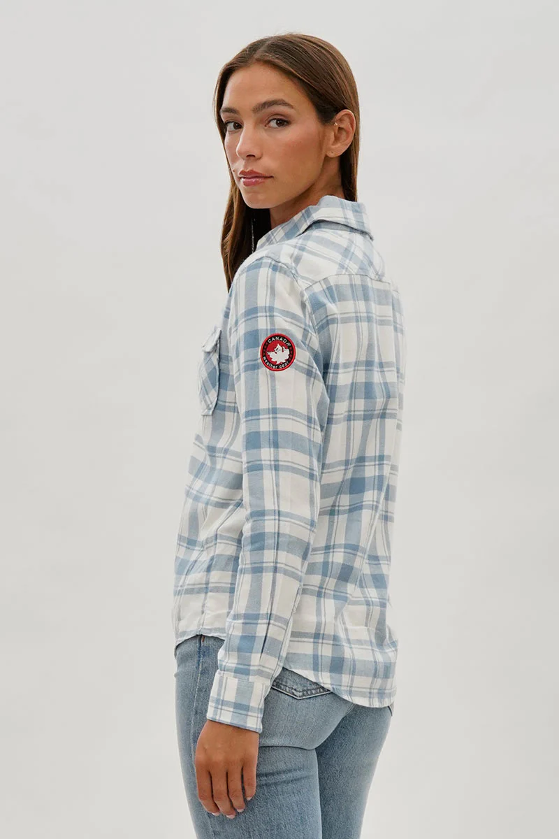 Canada Weather Gear Plaid Button Up Shirt - White - Image 3