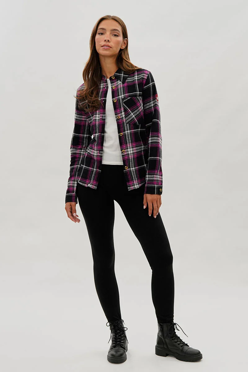 Canada Weather Gear Button Up Flannel Shirt - Black - Image 5