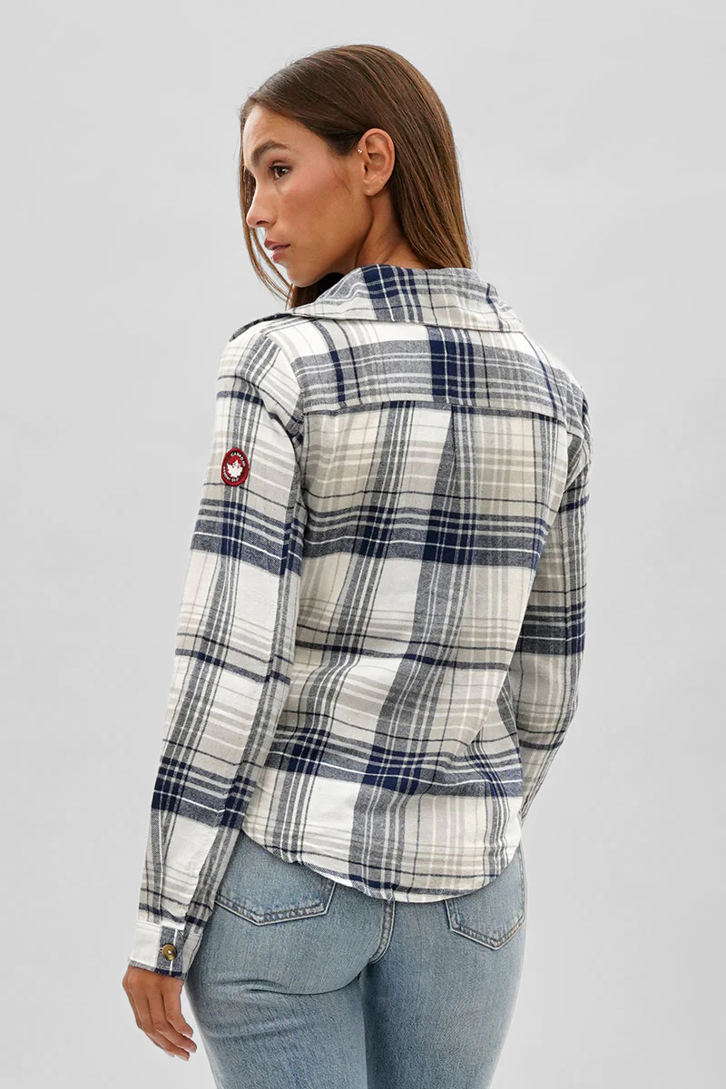 Canada Weather Gear Button Up Flannel Shirt - Grey - Image 3