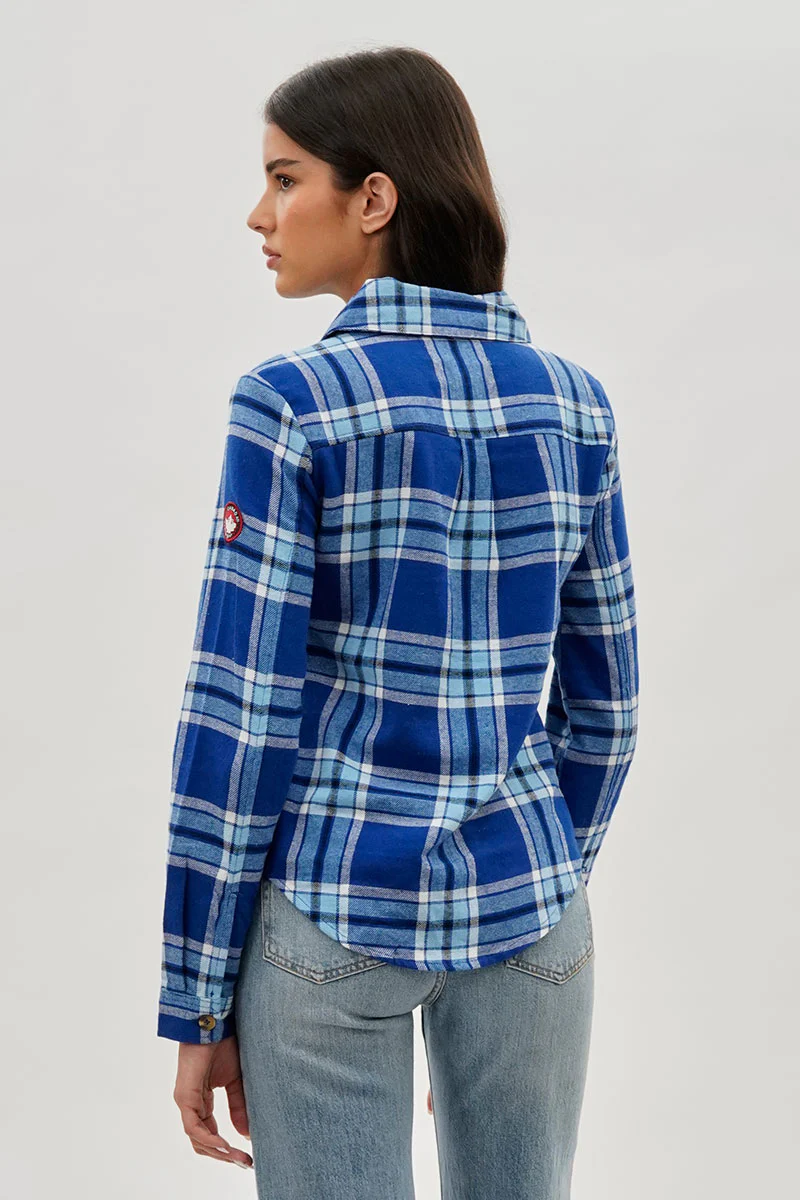 Canada Weather Gear Button Up Flannel Shirt - Blue - Image 3