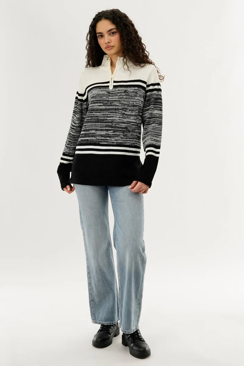 Canada Weather Gear Half Zip Pullover Sweater - Black - Image 5