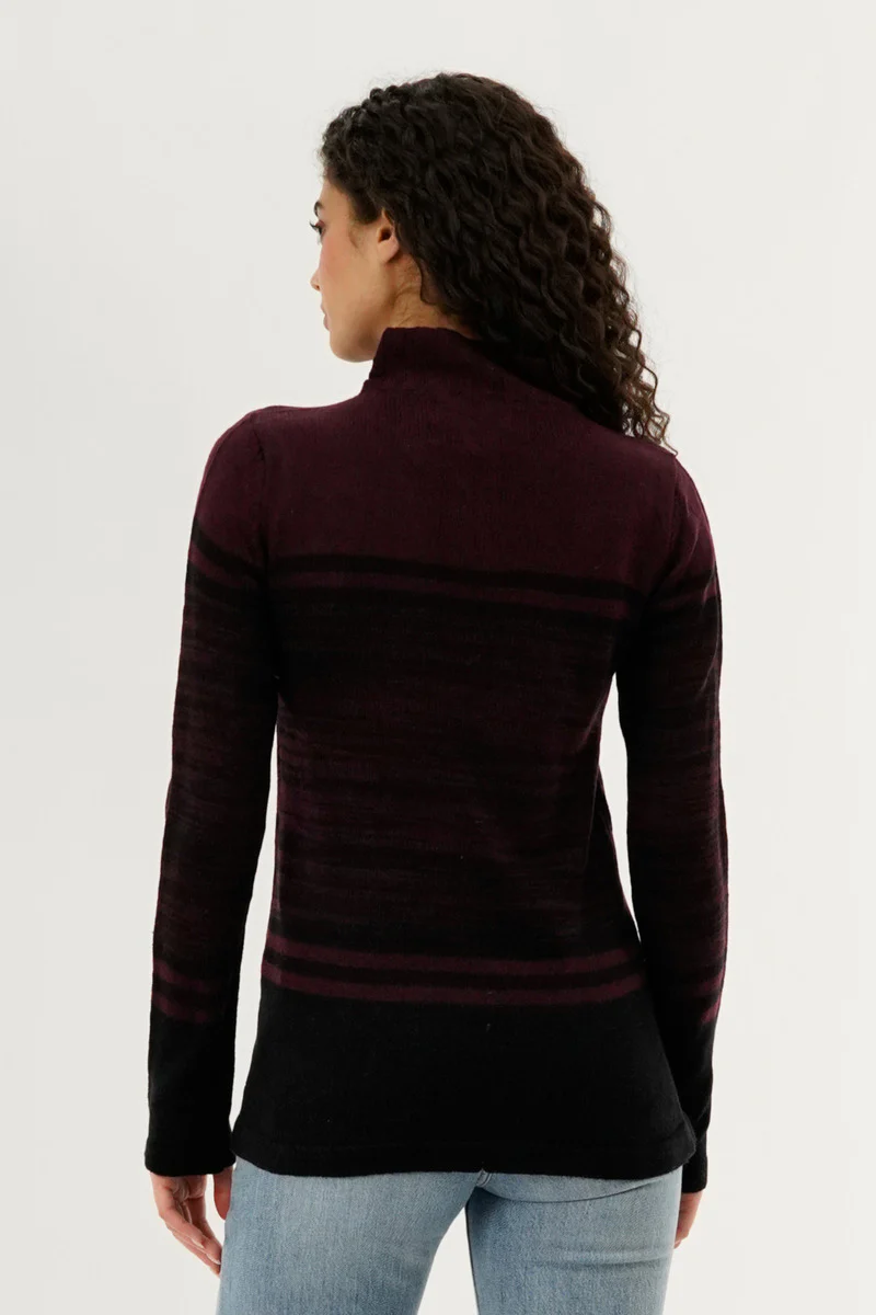 Canada Weather Gear Half Zip Pullover Sweater - Burgundy - Image 3
