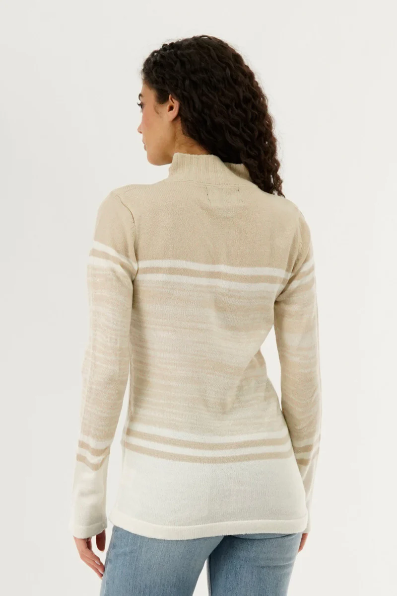 Canada Weather Gear Half Zip Pullover Sweater - Beige - Image 3