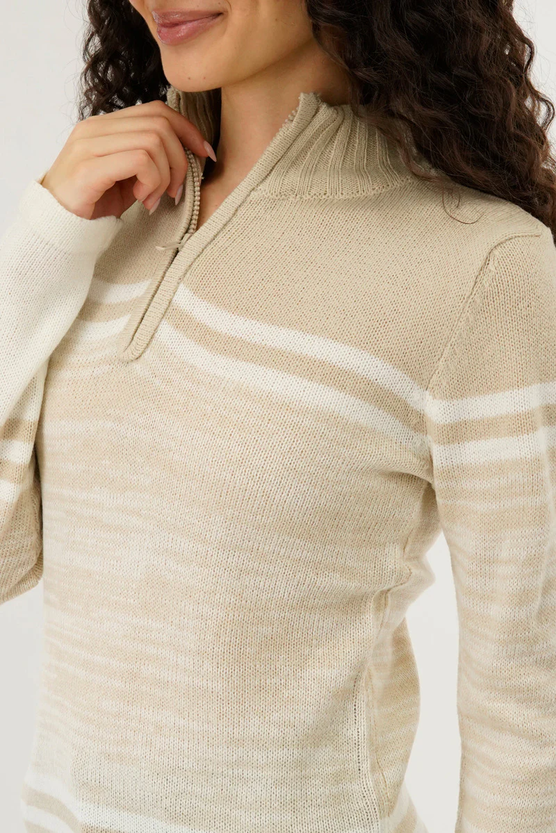 Canada Weather Gear Half Zip Pullover Sweater - Beige - Image 4