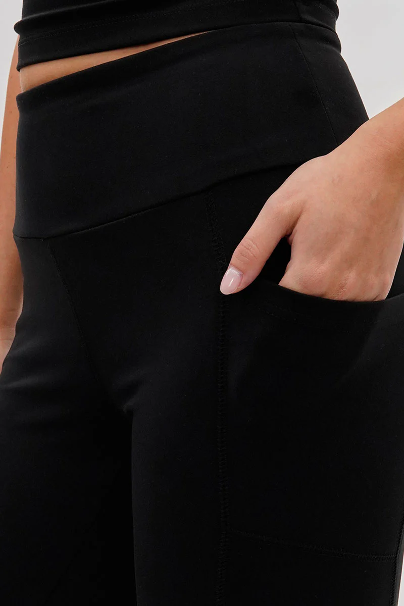 Canada Weather Gear High Waisted Yoga Leggings - Black - Image 4