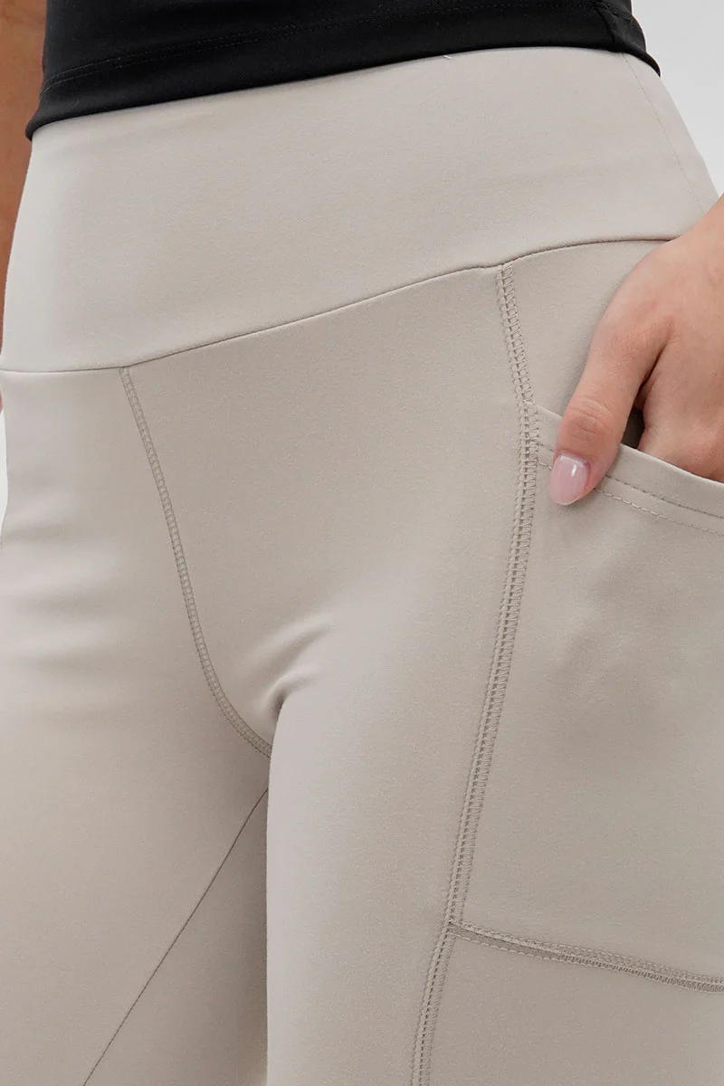 Canada Weather Gear High Waisted Yoga Leggings - Beige - Image 4