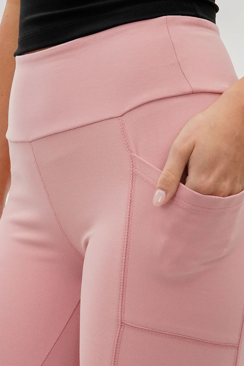 Canada Weather Gear High Waisted Yoga Leggings - Pink - Image 4