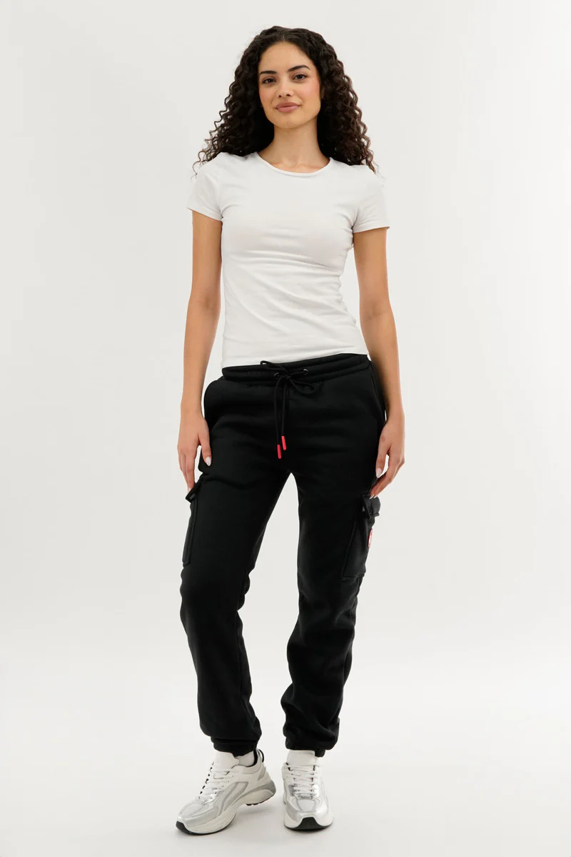 Canada Weather Gear Fleece Cargo Joggers - Black - Image 5