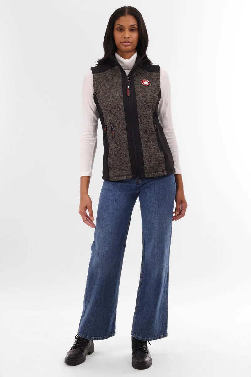 Canada Weather Gear Fleece Zip Up Vest - Black - Image 5