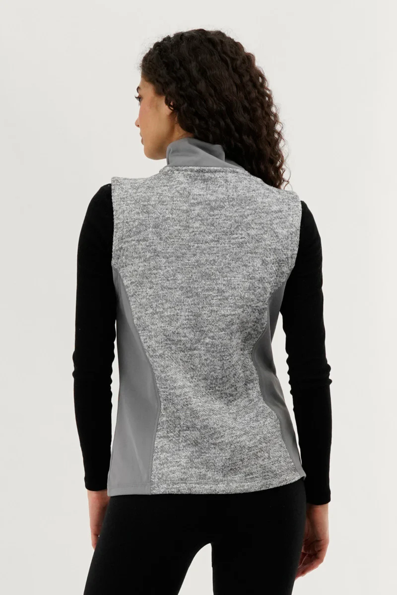Canada Weather Gear Fleece Zip Up Vest - Grey - Image 3