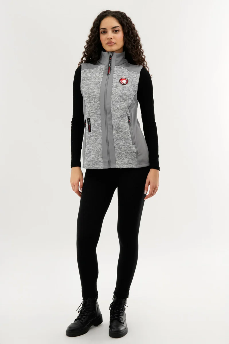 Canada Weather Gear Fleece Zip Up Vest - Grey - Image 5