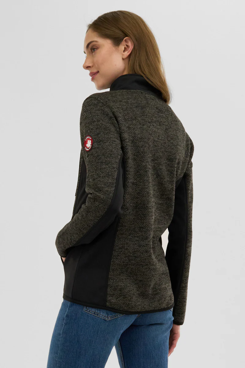 Canada Weather Gear Fleece Zip Up Lightweight Jacket - Olive - Image 3
