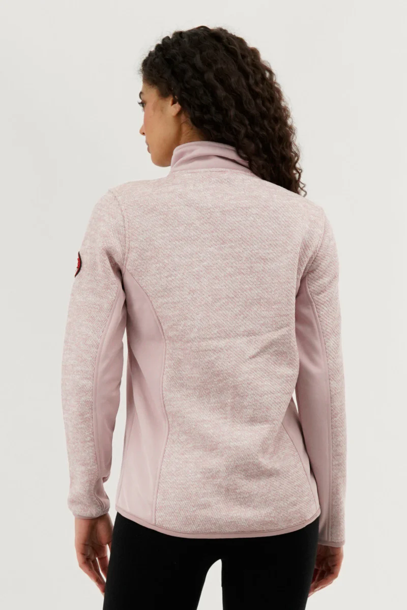 Canada Weather Gear Fleece Zip Up Lightweight Jacket - Pink - Image 3
